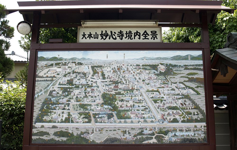 Mapa jedn z chrmovch zahrad - Myoshin-ji