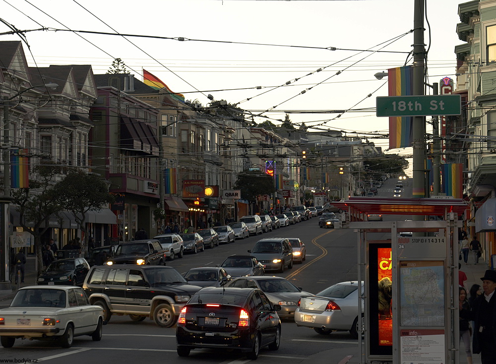 Castro street, nejvc gay v SFO