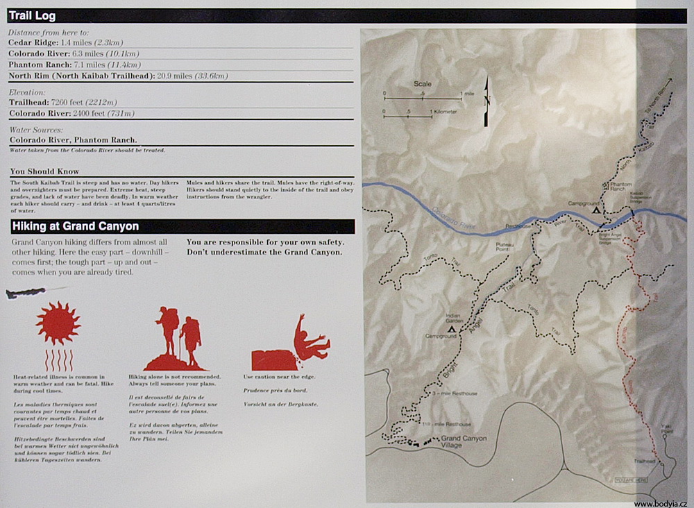 Mapa trasy a potebn ponauen