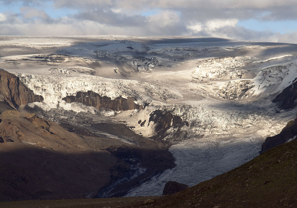 Ledovec pi pohledu od Eyjafjallajkull 