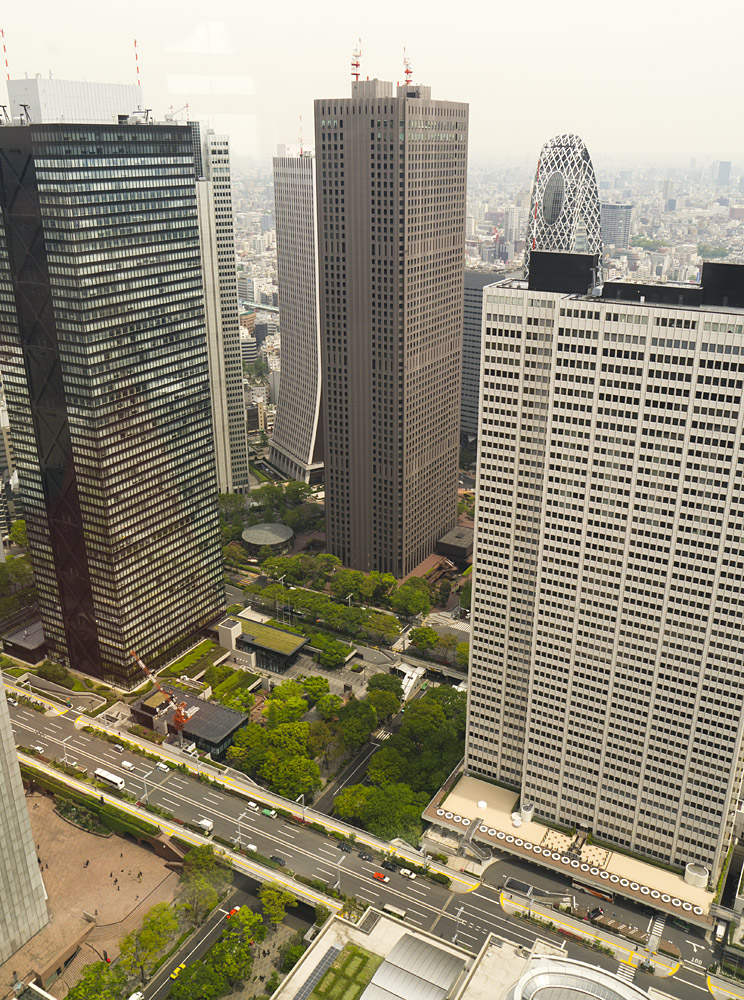 Shinjuku, pohled z mstskho adu