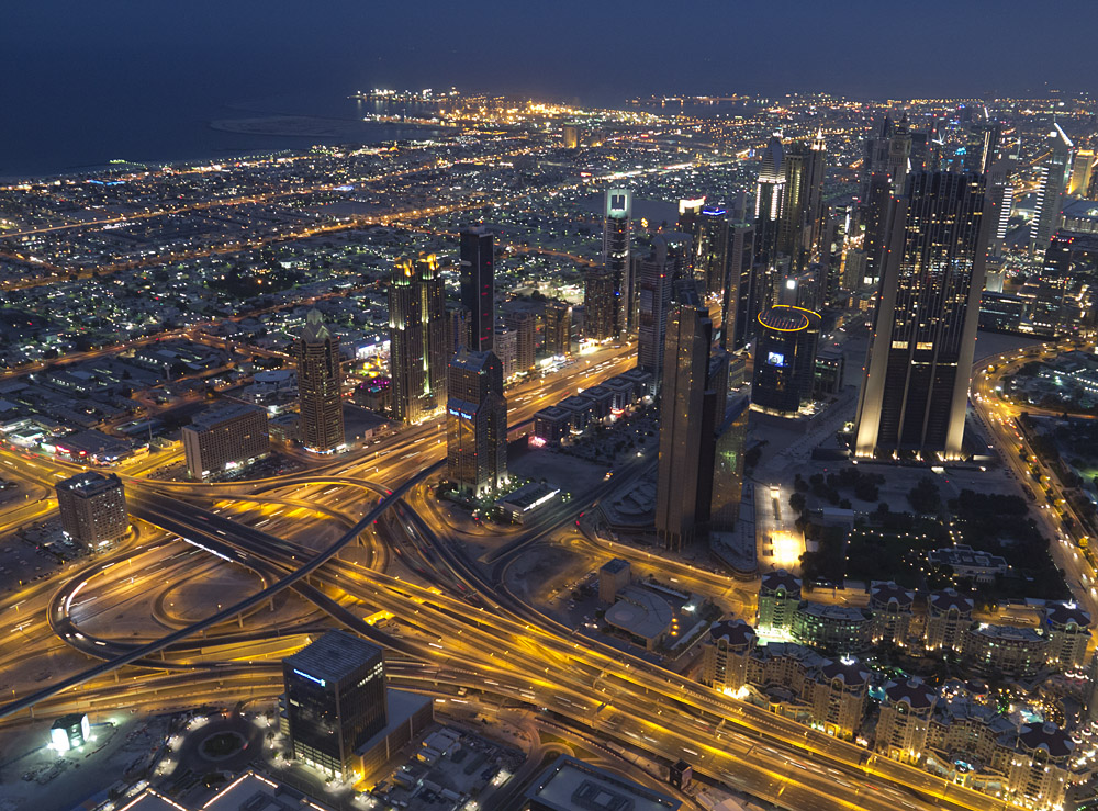 Pohled z Burj Khalifa